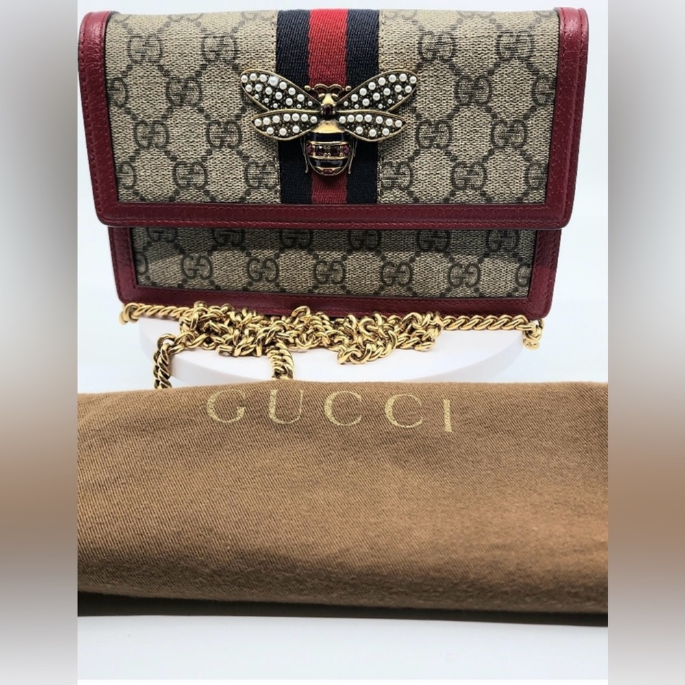 GUCCI QUEEN MARGARET COATED CANVAS - Picture 2 of 6